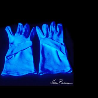 Gants de Scène Blancs UV