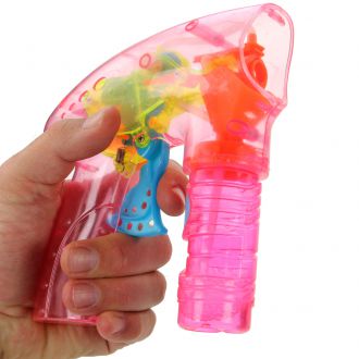 pistolet à bulles rose