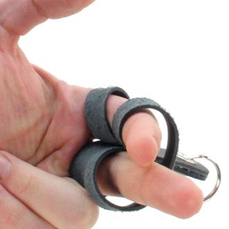 Poignées cuir pour bolas