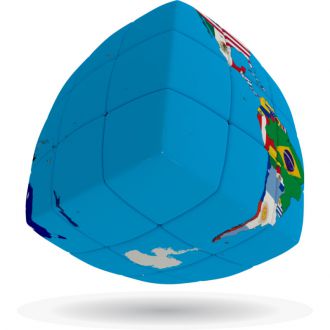 Carte du monde 3x3x3