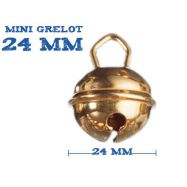 50 Grelots en fer couleur cuivre 10mm clochettes de noël -  France