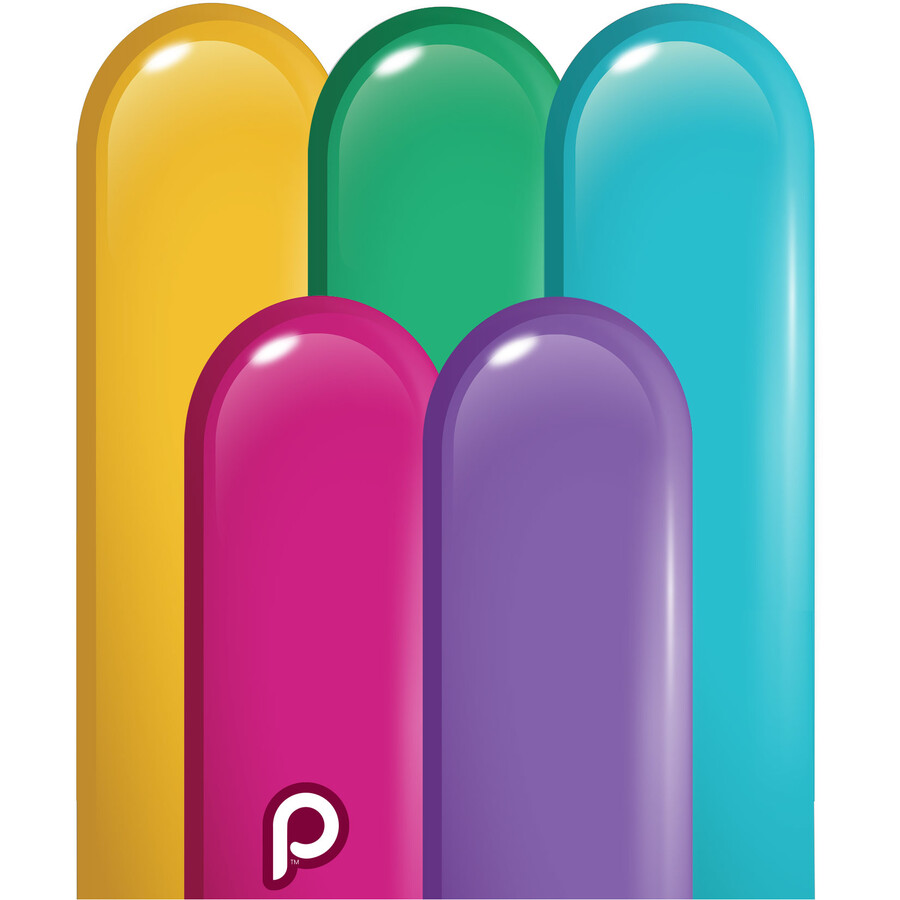Ballons De Modélage 260, Lot De 50 - Latex Biodégradable, 150 Cm X 5 Cm, 6 Couleurs Pastel, Pour Sculptures Et Animations