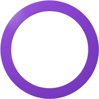 Anello da giocoleria viola del marchio Play, visto frontalmente su sfondo bianco.