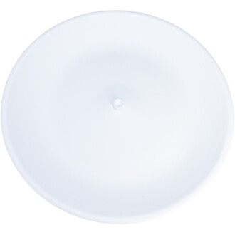 Assiette Chinoise ND Jester – Niels Duinker, vue de dessus, de couleur blanche, avec un design lisse et circulaire, comportant une légère dépression au centre.