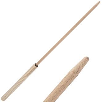 bacchette di legno in due parti