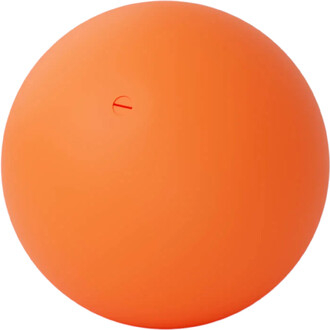 Balle BBX Beanbag de Play, orange, sphérique avec une petite ouverture rouge sur le dessus.