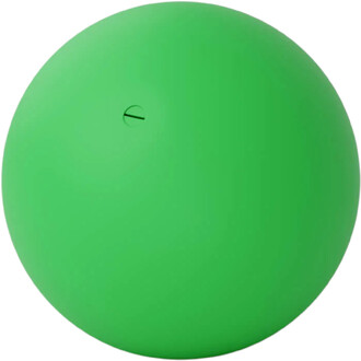 Balle BBX Beanbag de Play, de couleur verte, en forme ronde avec une petite ouverture sur le dessus.