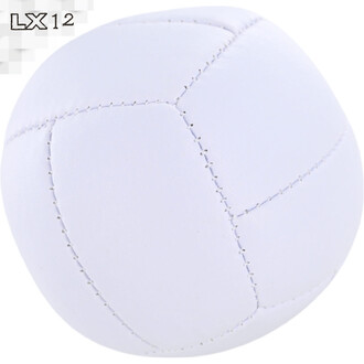 Ballon de volley VolleyGrip LX-12, de couleur blanche, avec des coutures visibles sur la surface.