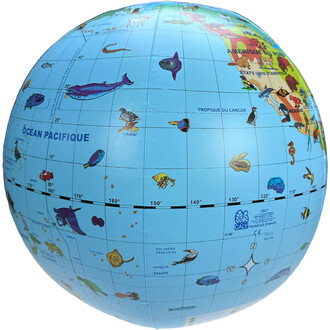 Stimola la curiosità dei bambini con questo mappamondo educativo da 50 cm che illustra 270 animali provenienti da tutto il mondo.