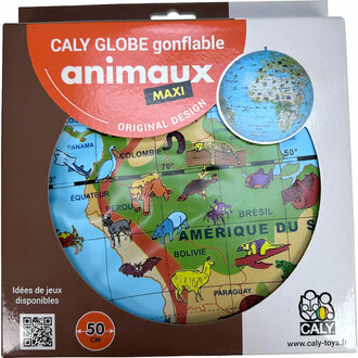 Ballon globe Animaux - 50cm