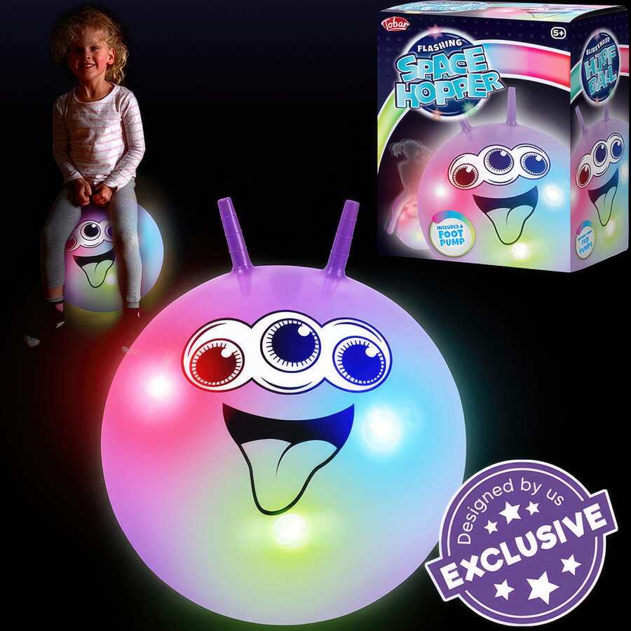 Cheville Balle De Saut Lumineuse Pliable – Skip Ball Phosphorescent Enfant Et Adulte