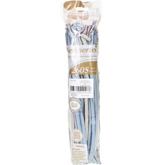 Paquet transparent de ballons long 260S assortis couleur soie pastel (bleu clair, rose et lavande) par Sempertex.