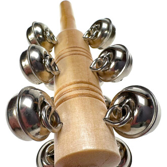 As crianças podem se divertir criando ritmos e melodias com este jingle stick, que pode estimular a criatividade e a imaginação.