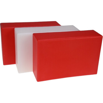 Boîte à Cigare Moreira ND - PRO, contenant trois blocs rectangulaires : deux blocs rouges et un bloc blanc, disposés côte à côte.