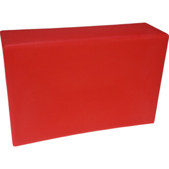 Boîte à cigares Moreira ND - PRO, de couleur rouge, avec une forme rectangulaire et des bords légèrement arrondis.