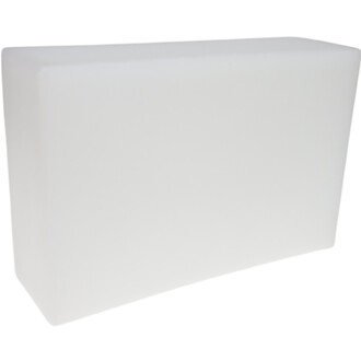 Boîte à Cigare Moreira ND - PRO, présentée sous la forme d'un bloc rectangulaire en matériau blanc opaque, avec des bords légèrement arrondis.
