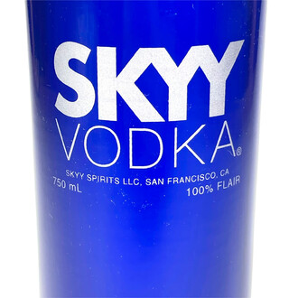 Botella de vodka Flair Skyy