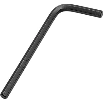 Clé Allen Dragon noire en acier, clé hexagonale en forme de L avec l’extrémité hexagonale visible.