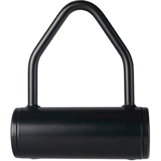 Cloche à tissu Prodigy noire en métal avec corps cylindrique et poignée en forme de U