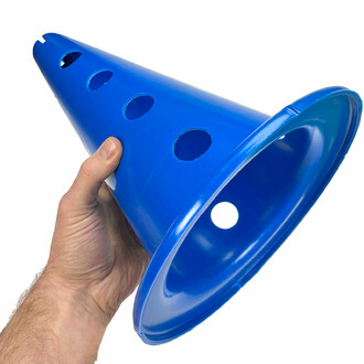 Un cône bleu idéal pour les centres de loisirs, les écoles et les activités familiales.