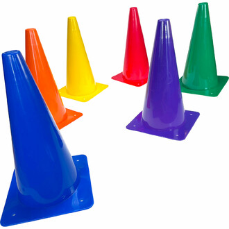 Colorful boundary cones for fun activities