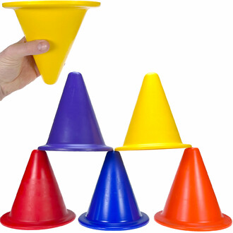 Mark the boundaries of your playing field in style using these cool and trendy colored cones.
