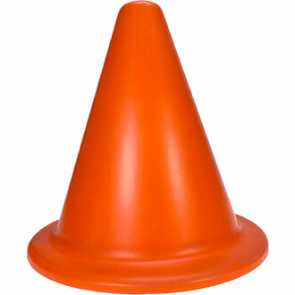 Rigid orange cone with a height of 18cm
