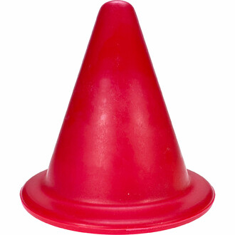 Rigid red cone with a height of 18cm