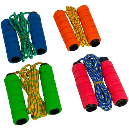 Springtouw met schuimrubberen handvat