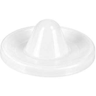 Coupelle plastique blanche pour yoyo Cobra Henrys, vue de trois quarts sur fond blanc.
