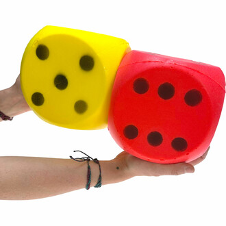 Foam dice [15.5cm] light weight of 160 g for easy handling.