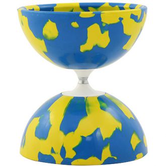 Yellow and blue diabolo