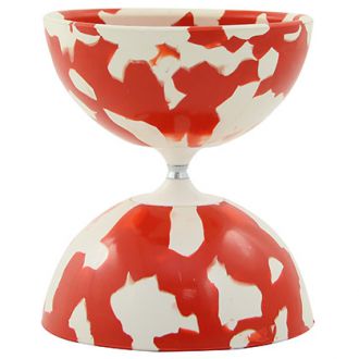 Red and white diabolo