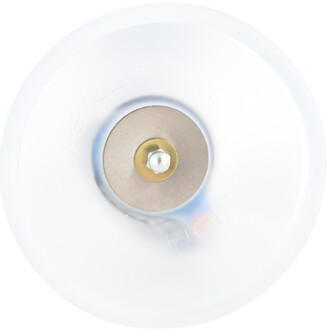 Henrys Diabolo Vision, primer plano del cubo central y el eje metálico sobre la carcasa blanca.