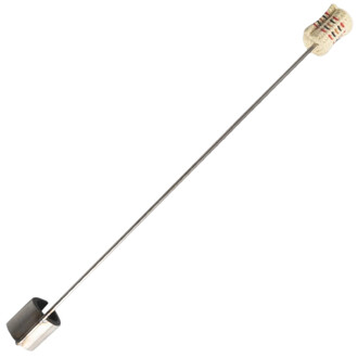 Doigts de feu Firetoys – lot de 10, tige métallique de 30 cm avec embout en tissu tissé à une extrémité et embout métallique à l’autre.