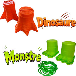 pernas de pau de dinossauro/monstro
