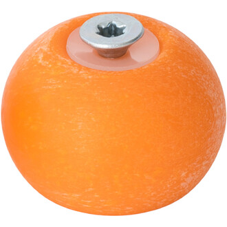 Embout bas orange pour PX3/PX4 Play, affichant une surface légèrement texturée et une vis en métal au centre.