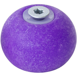 Embout bas PX3/PX4 Play de couleur violet, en plastique, avec une texture marbrée et une vis en métal au sommet.
