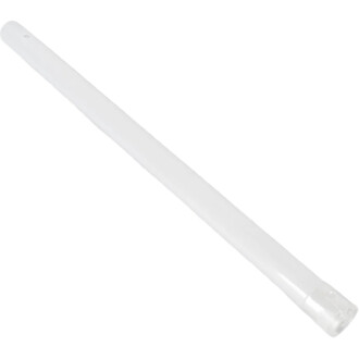 Embout de bâton LED Lumi transparent, sans lumière ni capuchon, vu en diagonale.