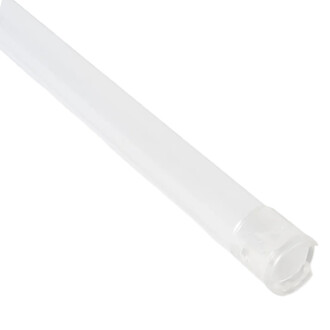 Embout de bâton LED blanc translucide sans lumière ni capuchon, vue rapprochée