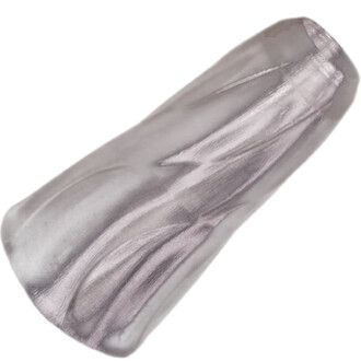 Embout métallique argenté, cylindrique, pour Pod Flowtoys.