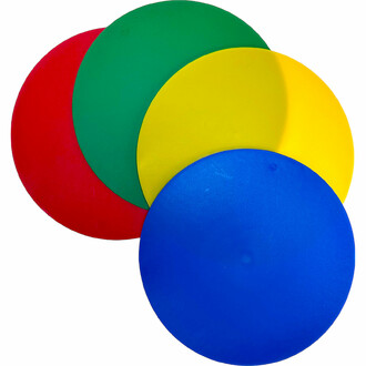 Colorful circle prints: liven up your sports courses.