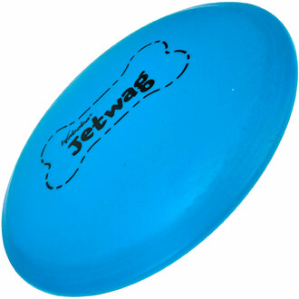 Jetwag : un frisbee adapté aux chiens, fabriqué en caoutchouc souple et durable qui n'abîme pas les dents de votre animal.