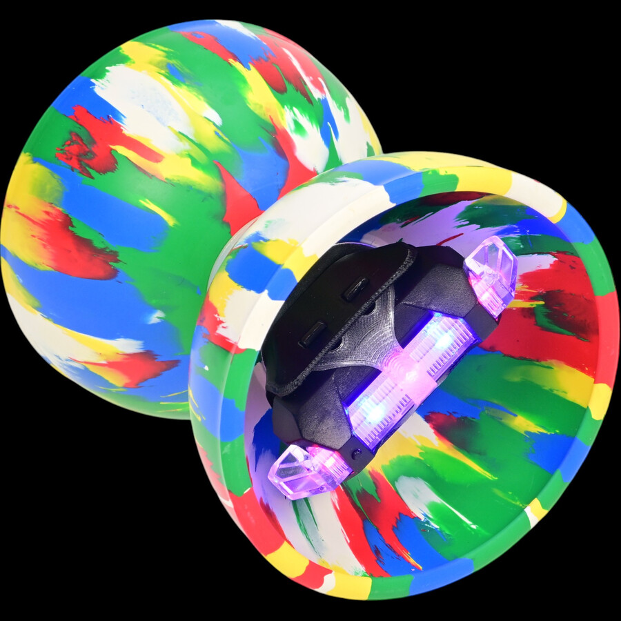 Wisyurt Balle de Diabolo à Triple Roulement à Billes de Jonglerie, Ensemble de Balle Cristal Bleu Wisyurt Balle de Diabolo à Triple Roulement à Billes de Jonglerie, Ensemble de Balle Cristal Bleu