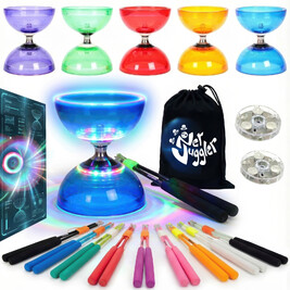 Kit de diábolo de cuarzo luminoso + palitos de supervidrio Kit de diábolo de cuarzo luminoso + palitos de supervidrio