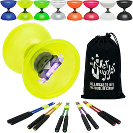 Kit de Diabolo Light-Up Vision + Bastões de Alumínio Anodizado