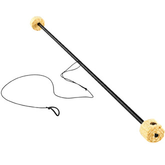 Levistick Feu Threeworlds avec manche noir et mèches en kevlar aux extrémités, corde de contrôle attachée