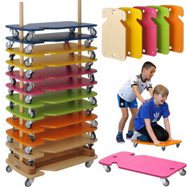 Lot de 12 Planches à roulettes Pedalo®Safety Indoor