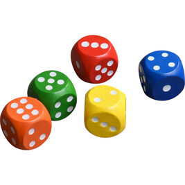 Lot de 5 dés Lot de 5 dés