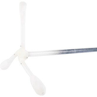 Bâton lumineux de jonglerie avec trois têtes de dragon, en matériaux transparents et renforcés, montrant une conception ergonomique et des détails fins sur le corps.